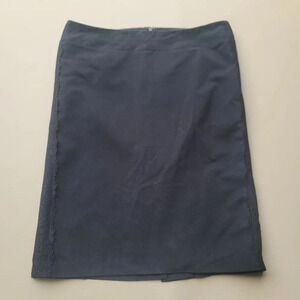 Mossimo Stretch Pencil Skirt Womens Lace Black Pleated Workwear Career Work Sz 6